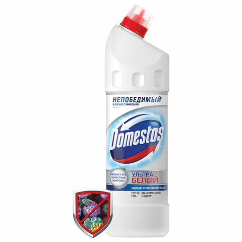 Средство для туалета Domestos 1 л,  "Эксперт сила 7", "Ультра Белый" 601748